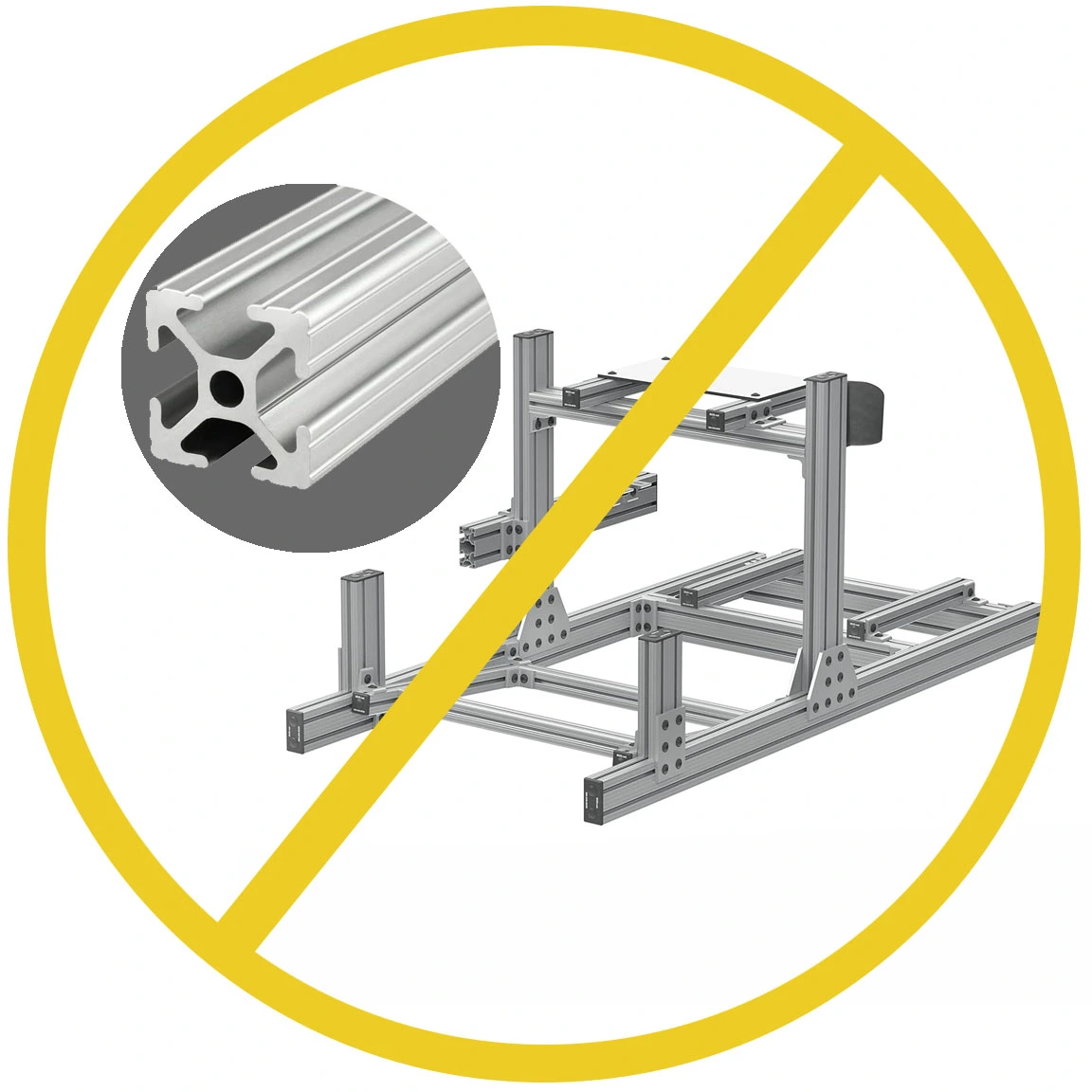 aluminum extrusion is inadequate for motion racing simulators