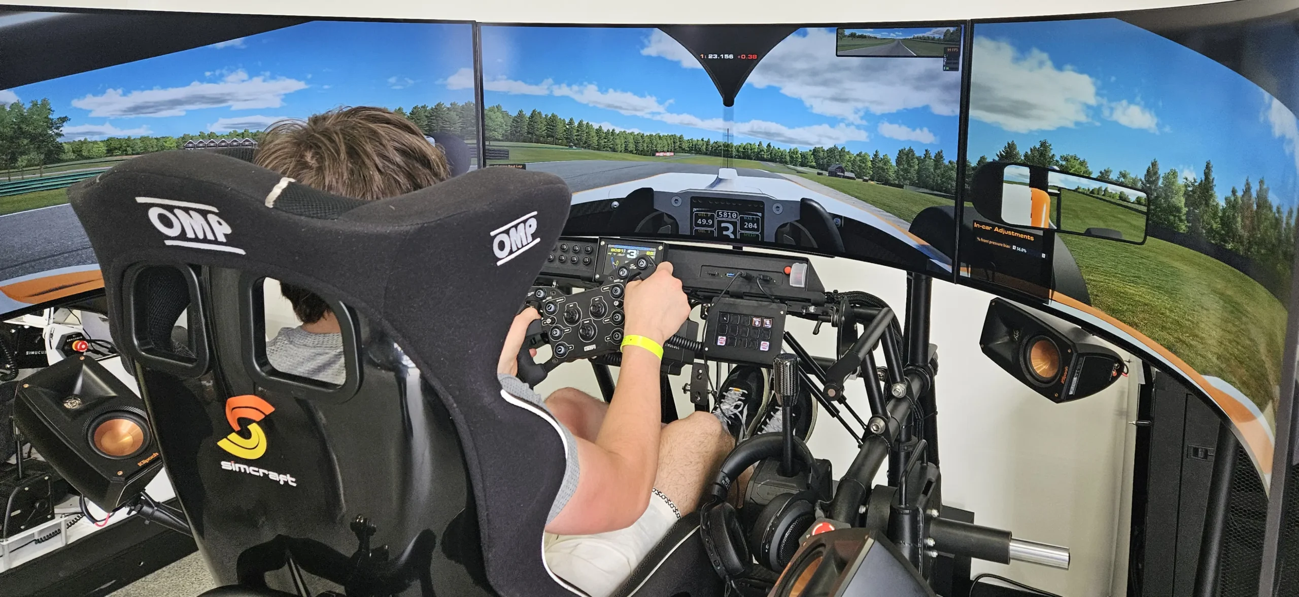 Skip Barber Racing School SimCraft APEX CT racing simulator