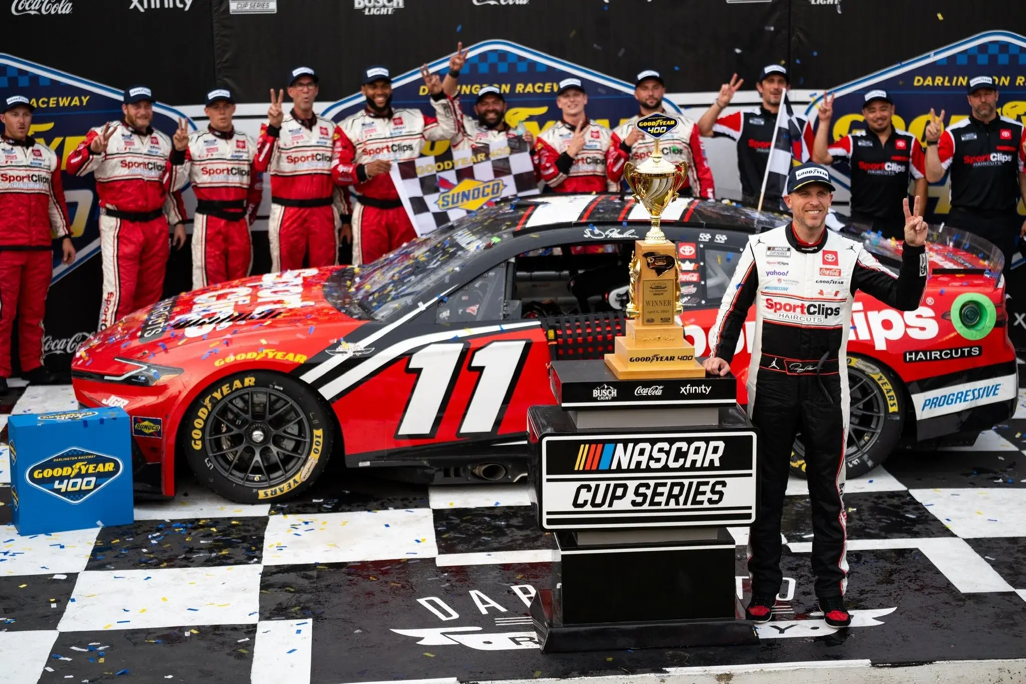 Denny Hamlin Winner 2025 Darlington Nascar Cup